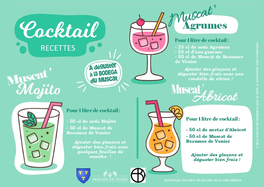 Soirée Cocktails ? RDV à la Bodega du Muscat le samedi 13 août prochain …