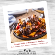 agneau confit et Beaumes de venise