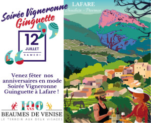 Venez fêter  nos anniversaires en mode Soirée Vigneronne Guinguette à Lafare !