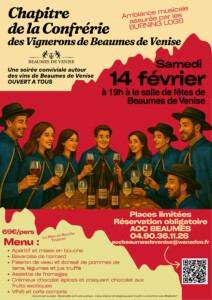 chapitre de la confrérie des vignerons de Beaumes de Venise du 14 février 2026